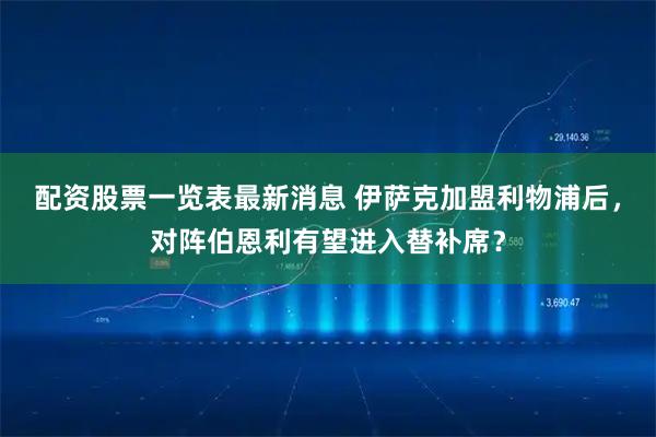配资股票一览表最新消息 伊萨克加盟利物浦后,对阵伯恩利有望进入替补席?