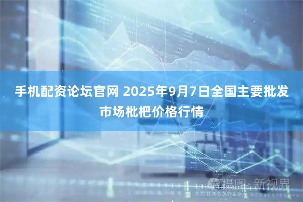 手机配资论坛官网 2025年9月7日全国主要批发市场枇杷价格行情