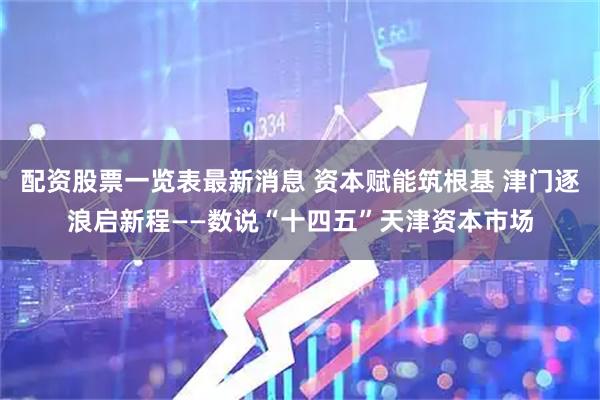配资股票一览表最新消息 资本赋能筑根基 津门逐浪启新程——数说“十四五”天津资本市场